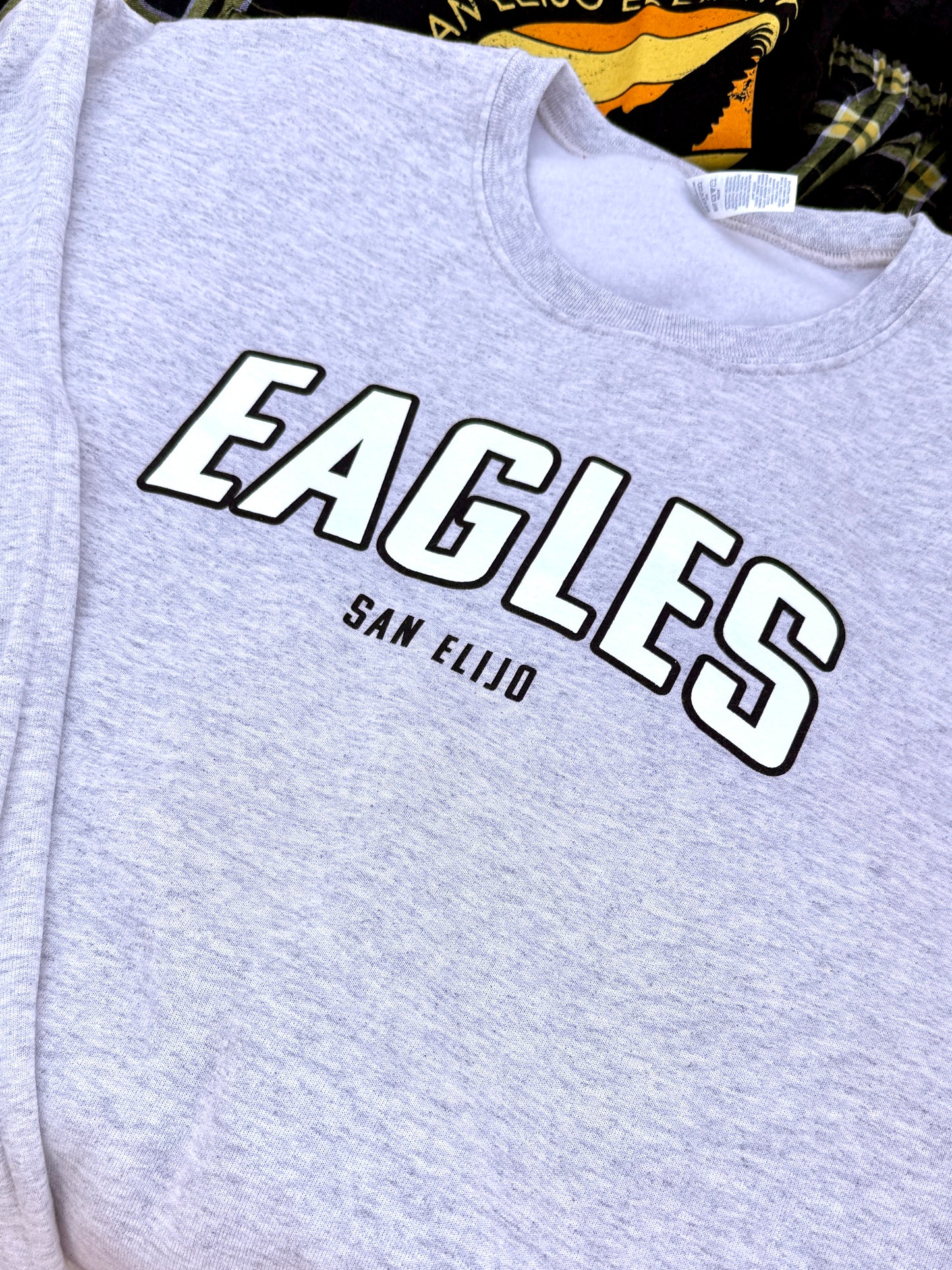 Eagles Arched Crewneck - Oatmeal - Adult
