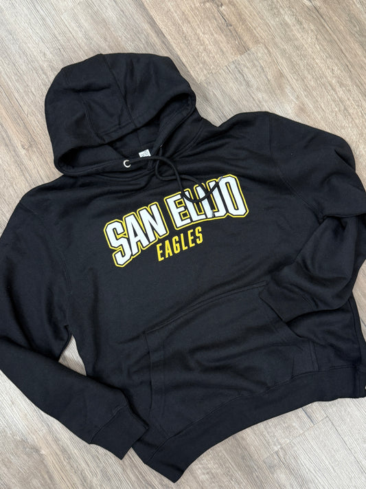 San Elijo Eagles - Black Hoodie - Adult