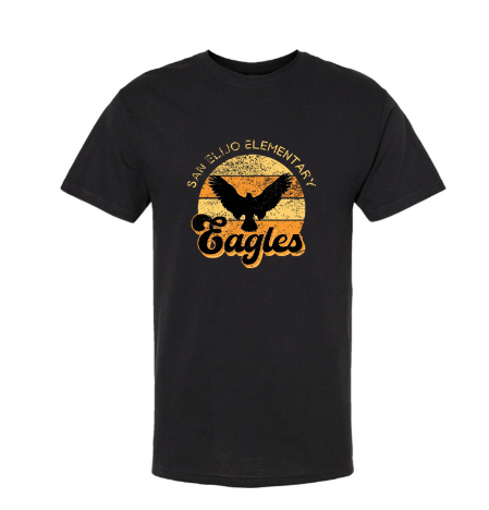 Retro Tee - Black - Adult