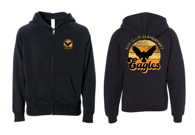Retro Hoodie - Zip Up - Youth