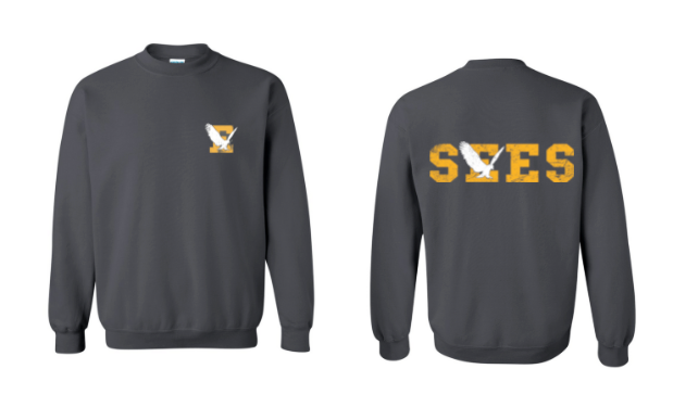 Adult Charcoal Crewneck Sweatshirt