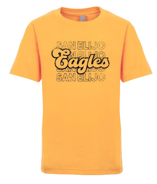 *NEW* Youth Yellow Eagles Tee with Black Logo